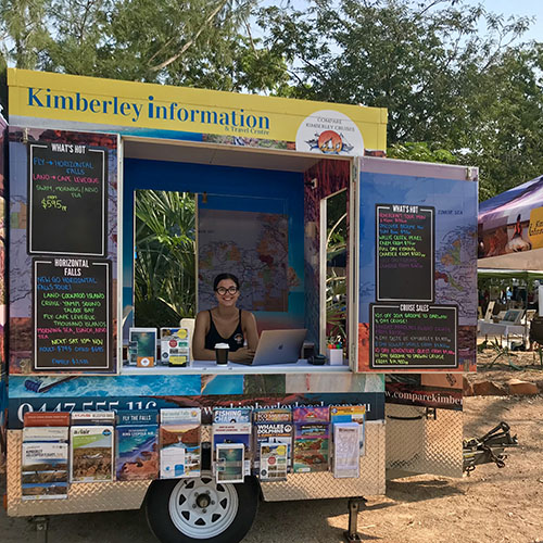 Kimberley Information & Travel Centre - stallholder at Broome Markets
