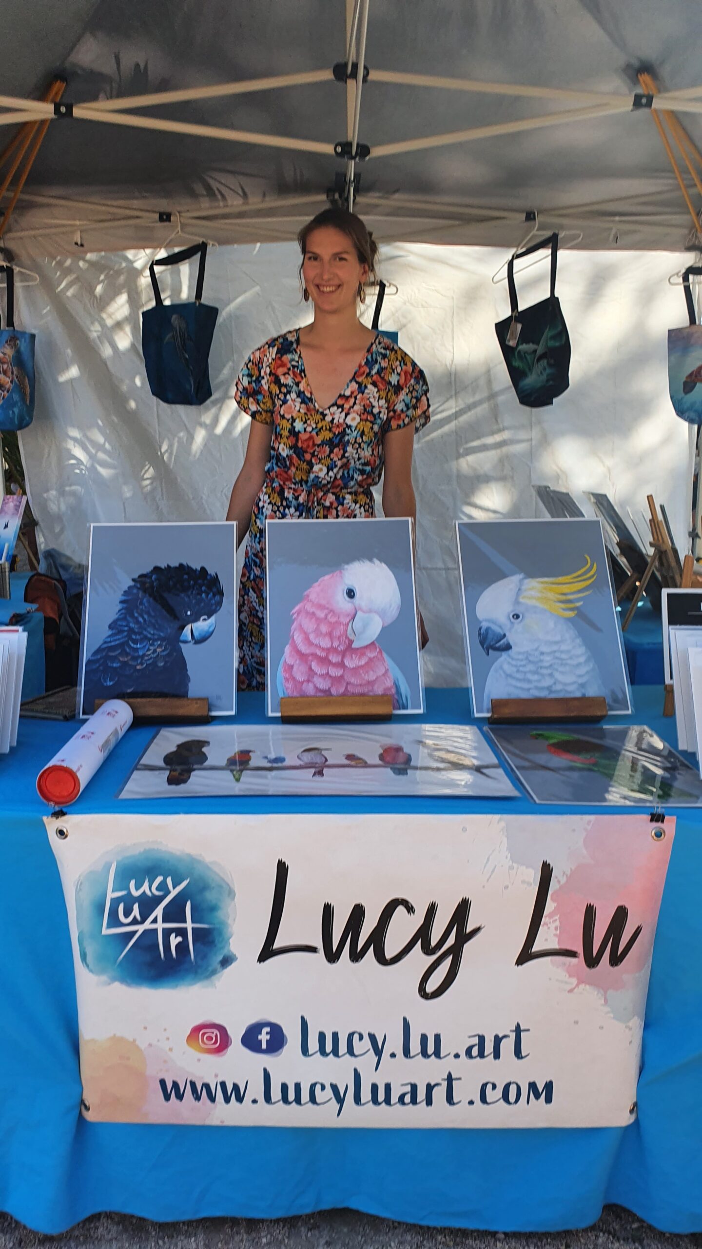 Lucy1 Lucy Lu Art- stallholder at Broome Markets